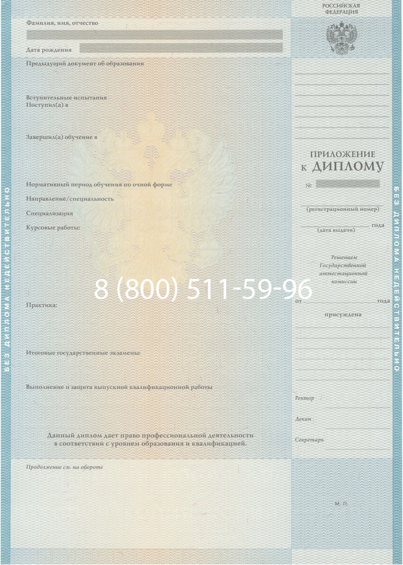 Заказать Диплом специалиста 2010-2011 годов в Комсомольске-На-Амуре